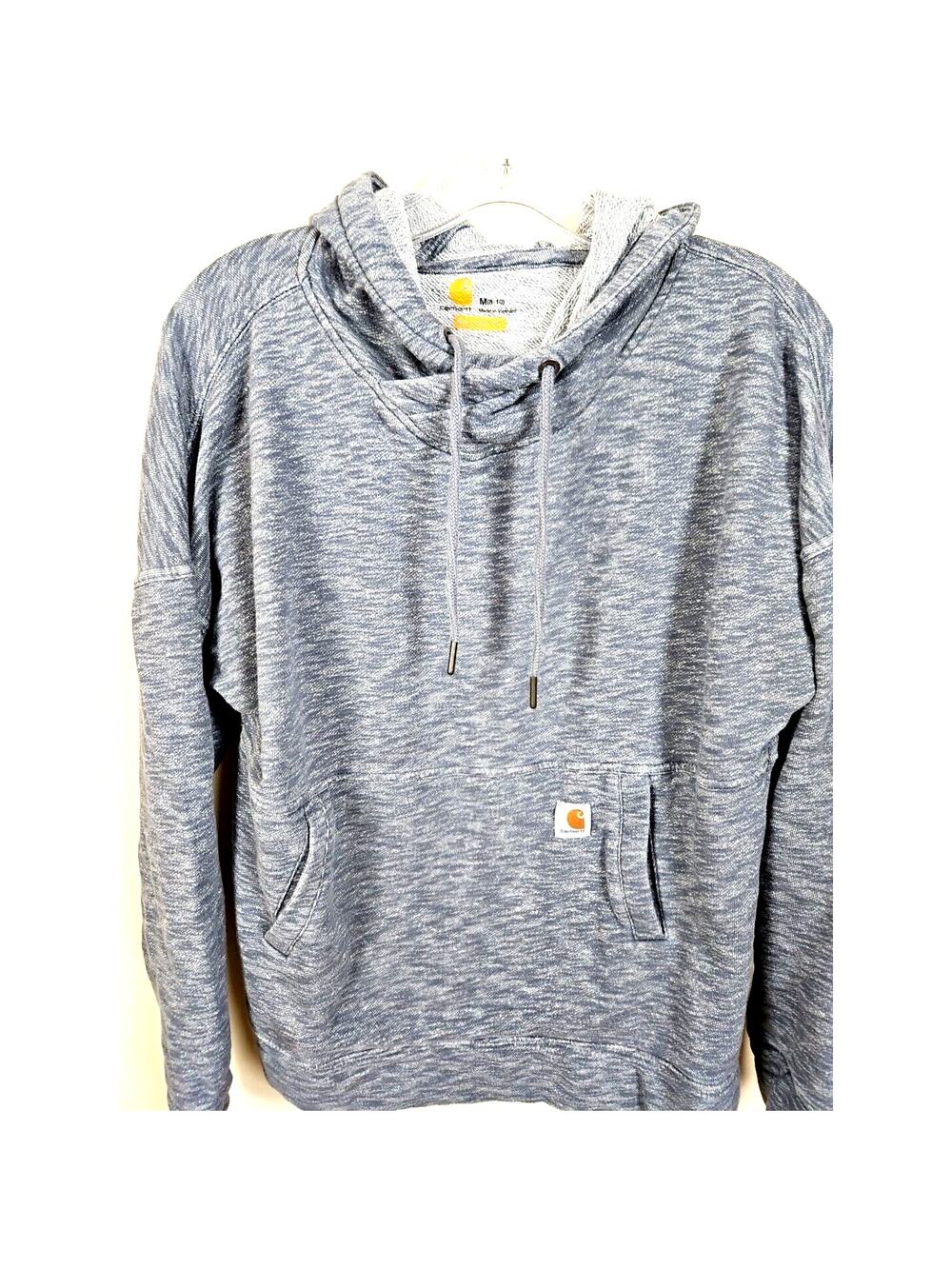 Carhartt Hoodie Newberry Womens Medium Pullover Gray Relaxed Midweight Casual